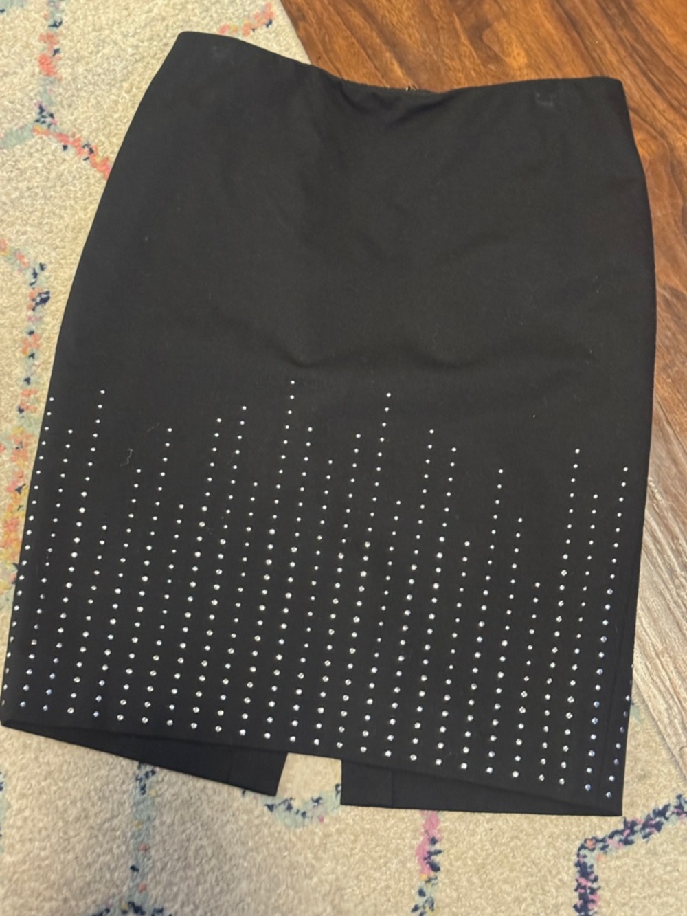 Black Embellished Pencil Skirt sz 10
